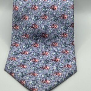 Vineyard Vines Blue and Red Nautical with crabs Men's Tie